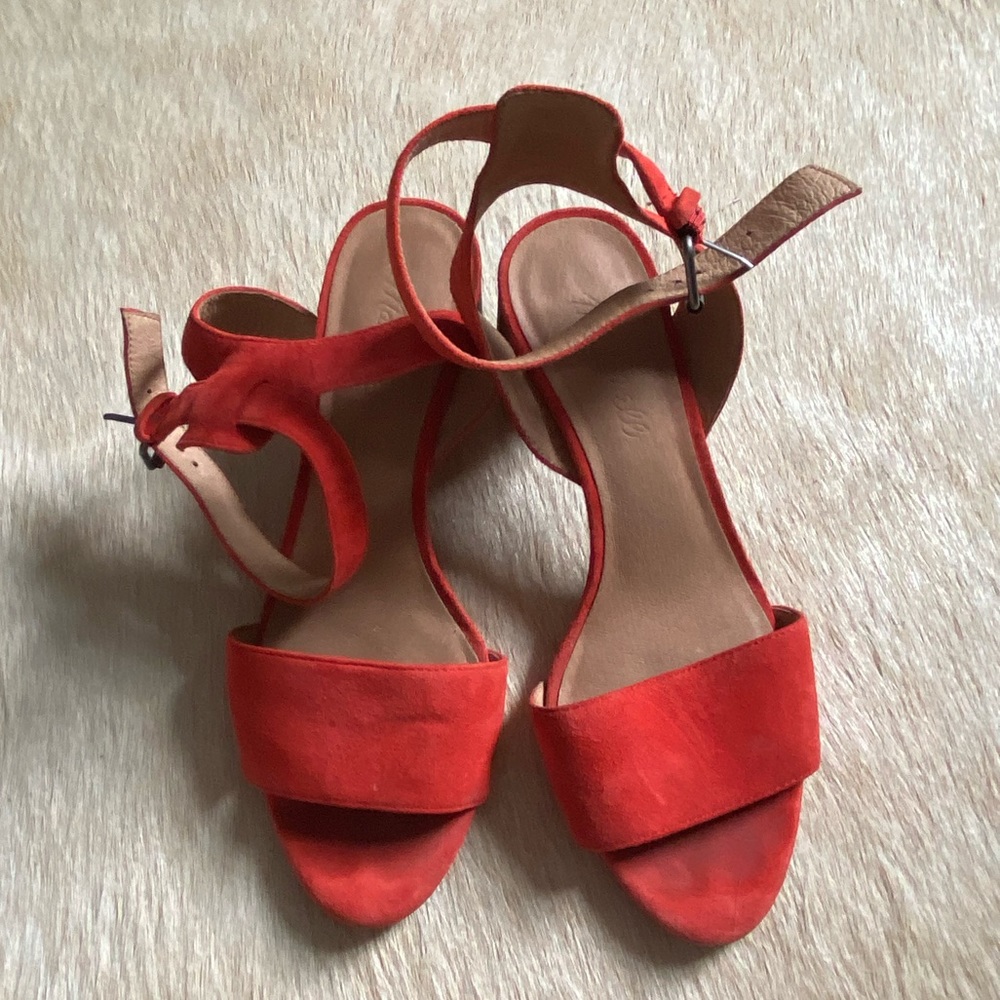 Red madewell sandals